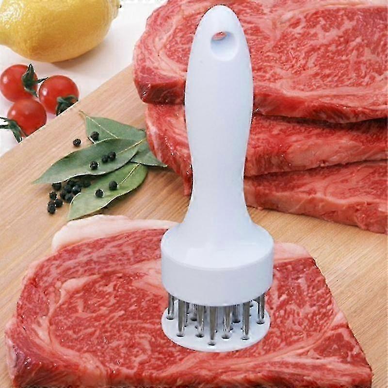 Stainless Steel Meat Tenderizer Tool with Sharp Pins for Kitchen Use