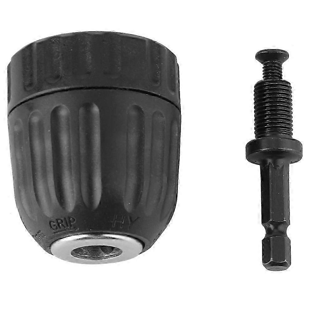 0.8-10mm Self locking Keyless Chuck Impact Hammer Drill Bit Conversion Holder (#02)