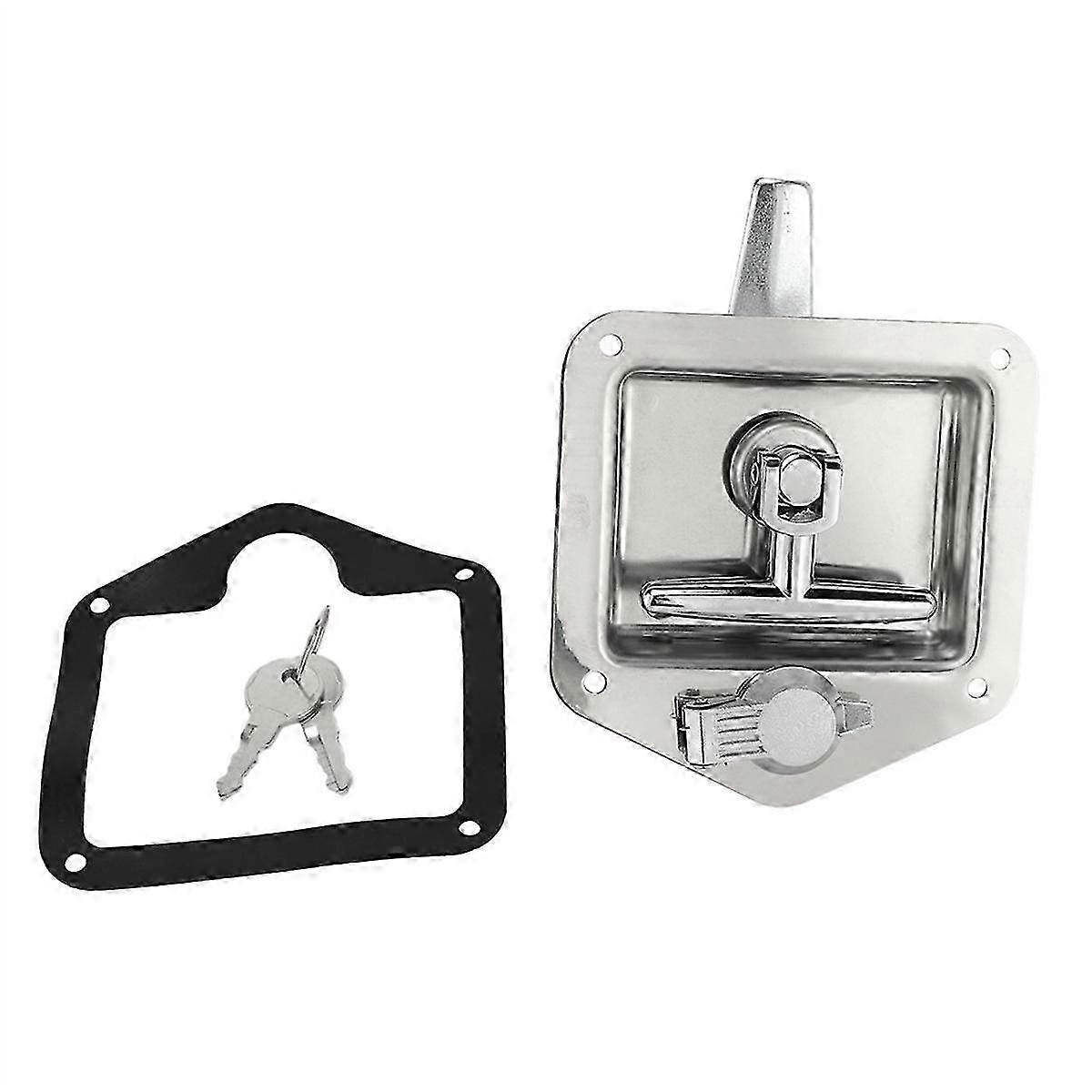 RV Yacht Door Lock Accessories Stainless Steel Toolbox Lock T-Toolbox Lock for Caravan Truck RV Folding T-Toolbox Lock