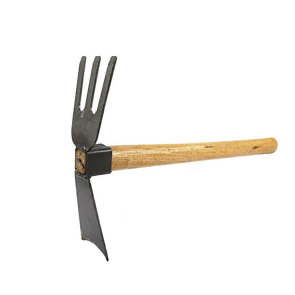 Hoes Rake Harrow Gardening Tools Steel for Cultivating Weeding Digging Aerated Soil and Fertilization Dual-Purpose 48 Inch