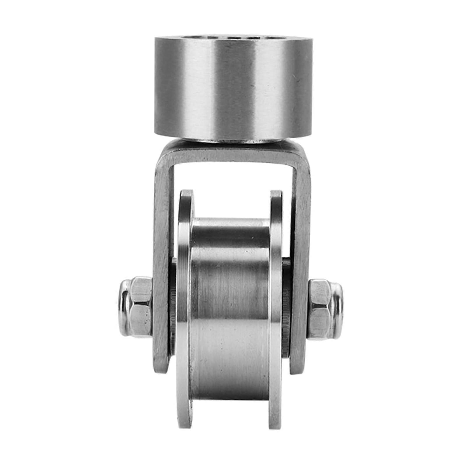 Pulley Wheel Block With 360 Degree Rotation Quiet Operation Aluminum Body Durable Wheel Roller