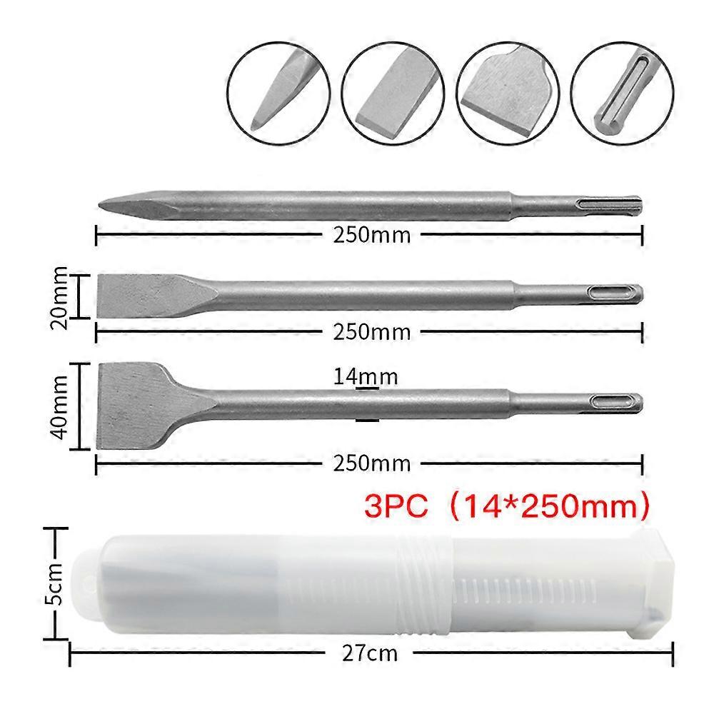 3pcs chisel set (for concrete and masonry, chisel hammer accessories),SEMAket,silver