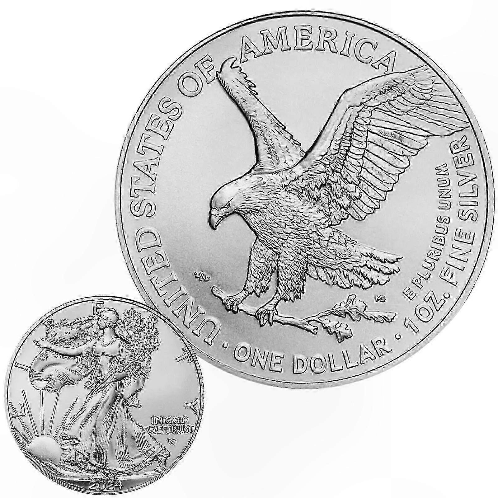 1 Oz Fine Silver Coin Collectible with .999 Purity from American Eagle Series