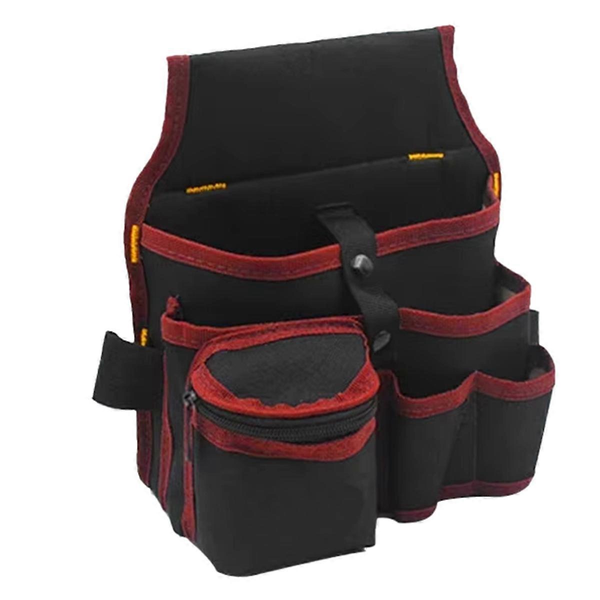 Multifunctional Tool Storage Bag Pouch Belt Electrician Toolkit Drill Wrench Screwdriver Hardware Tool Bags Organizer,B