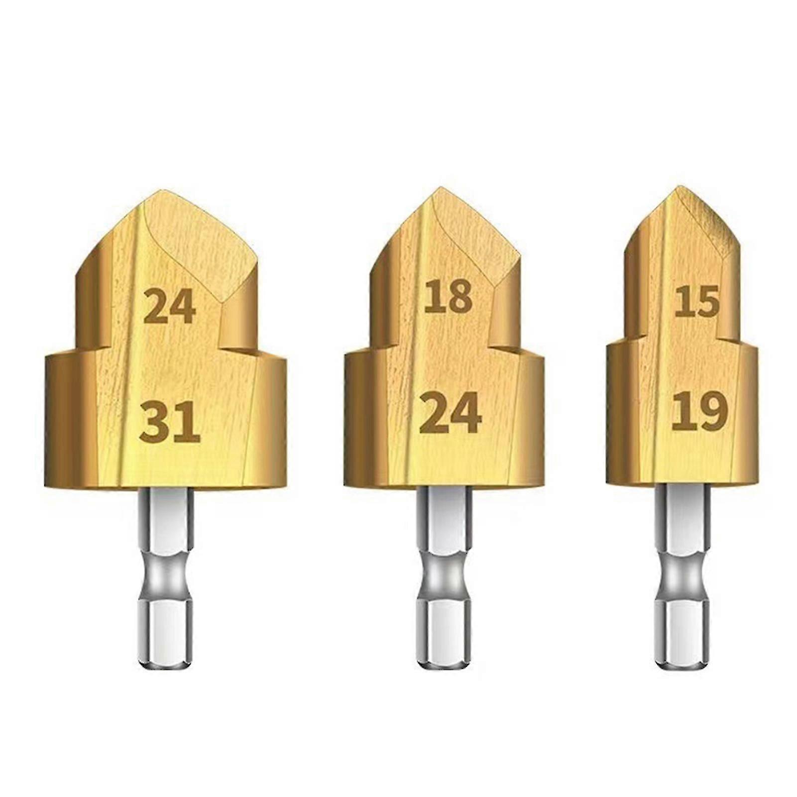 water pipe connection tool with stepped drill bit