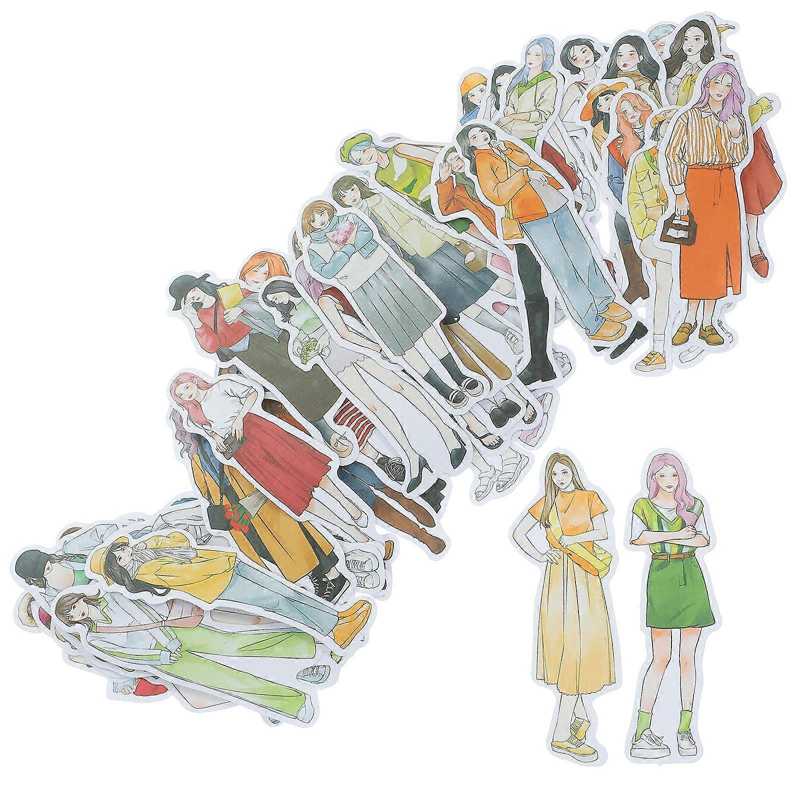 80PCS Fashionable Scrapbooking Stickers for DIY Journaling Decorative Decals Multi Purpose Scrapbook Embellishments with Vivid Realistic Designs for