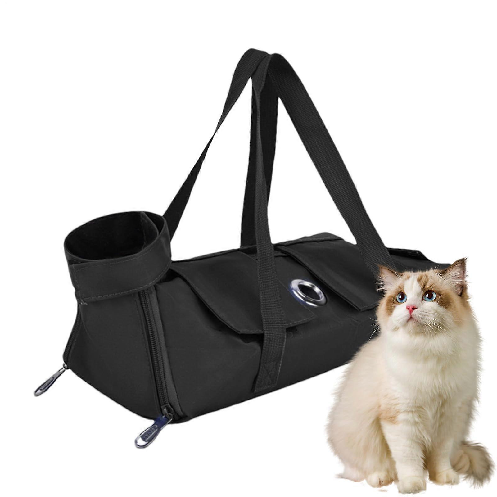 Cat Carrier Bag Multipurpose Travel Cat Carrier AntiScratch Ergonomic Spacious Pouch Storage For Walking Travel