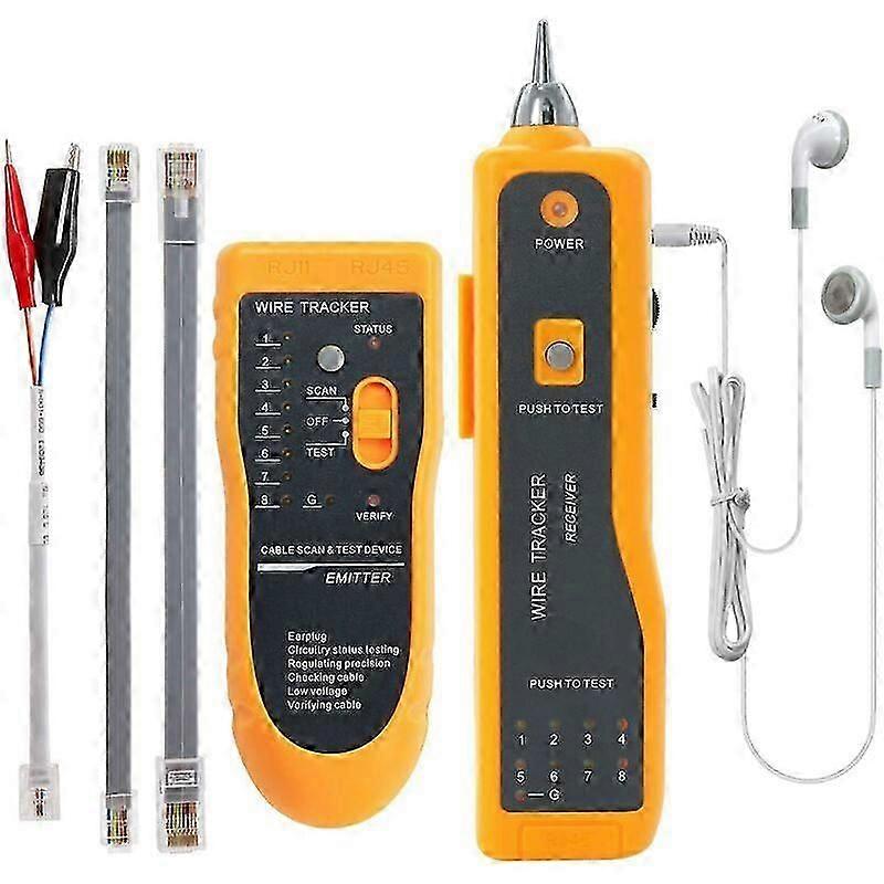 Underground Wire Locator Cable Tester Tracker with Headphones for Locating Wires and Cables