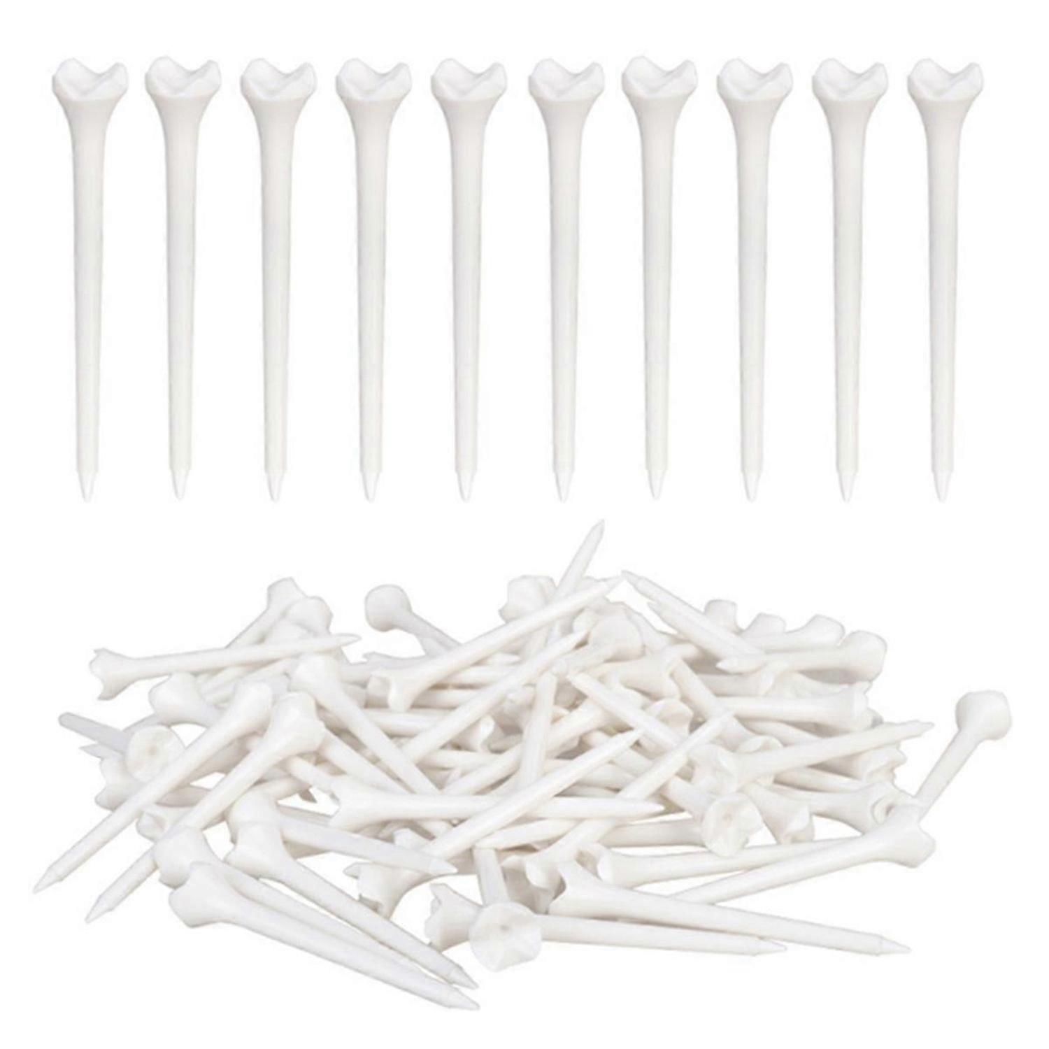 100Pcs Professional Tee System Plastic Golf Tee Maximizes Golfers' Teeing Performance Golf Accessori