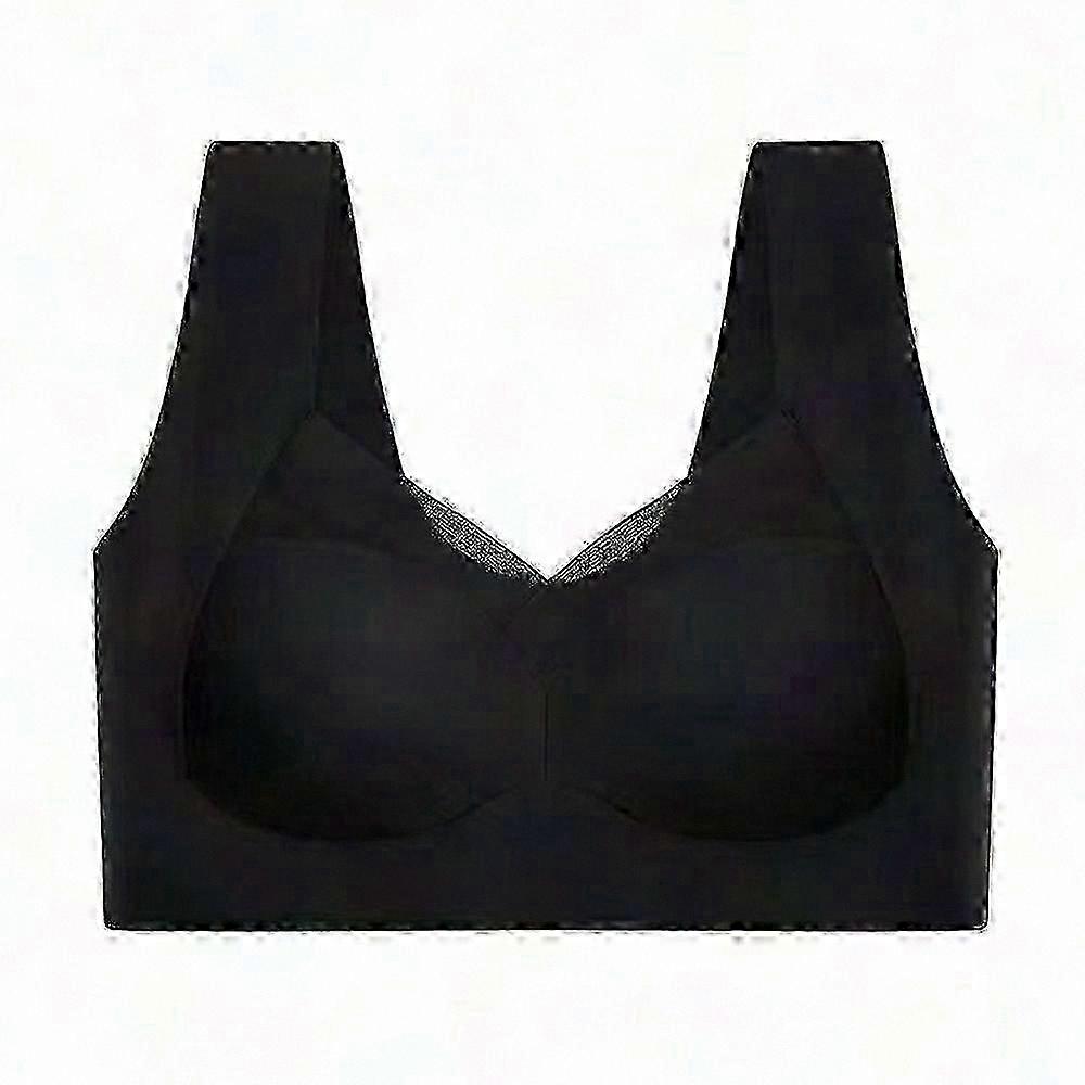 Ergonomic Wireless Bra with Posture Support and Comfortable Cross Back Design