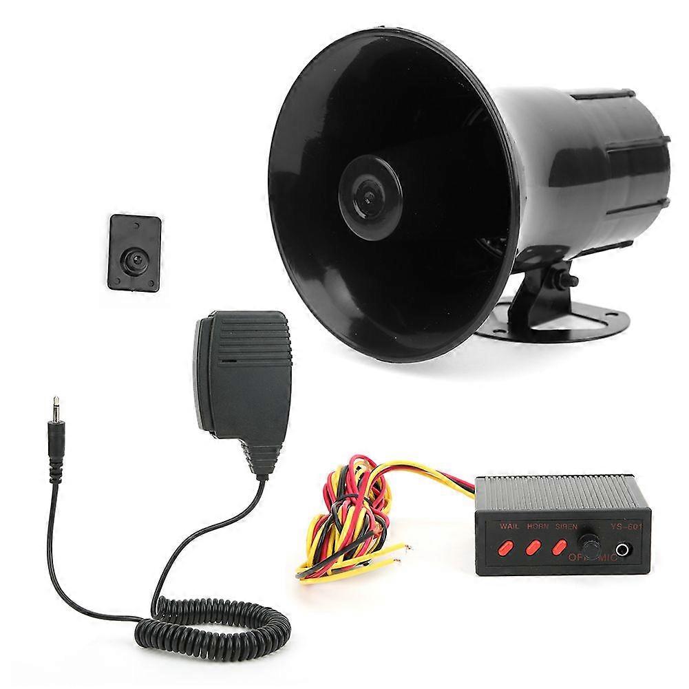 Universal Car Alarm Horn Warning Siren 3Tone Sound Auto Megaphone Loud Speaker 115dB 50W