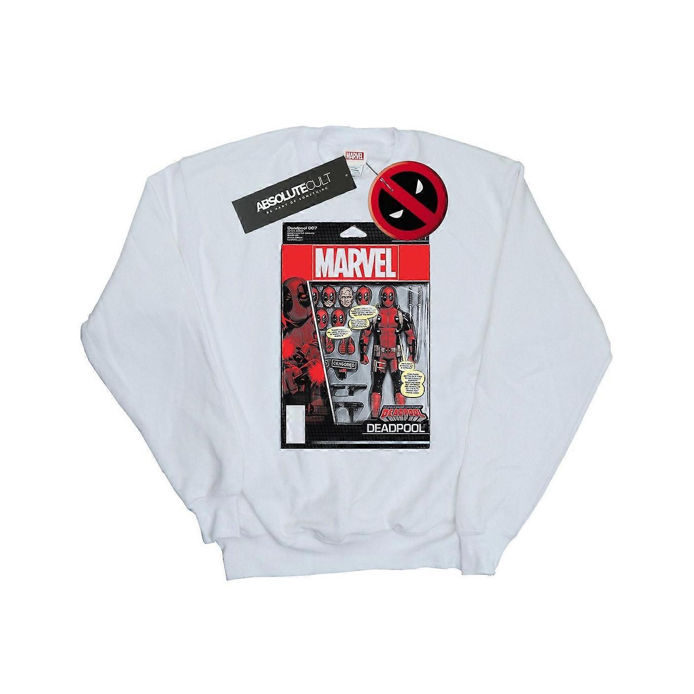 Marvel Menns Deadpool Action Figur Genser