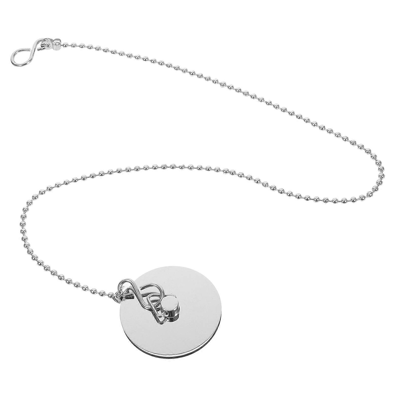 Metal Bathtub Drain Plug Stopper for Smell Prevention 3Pcs with Convenient Chain