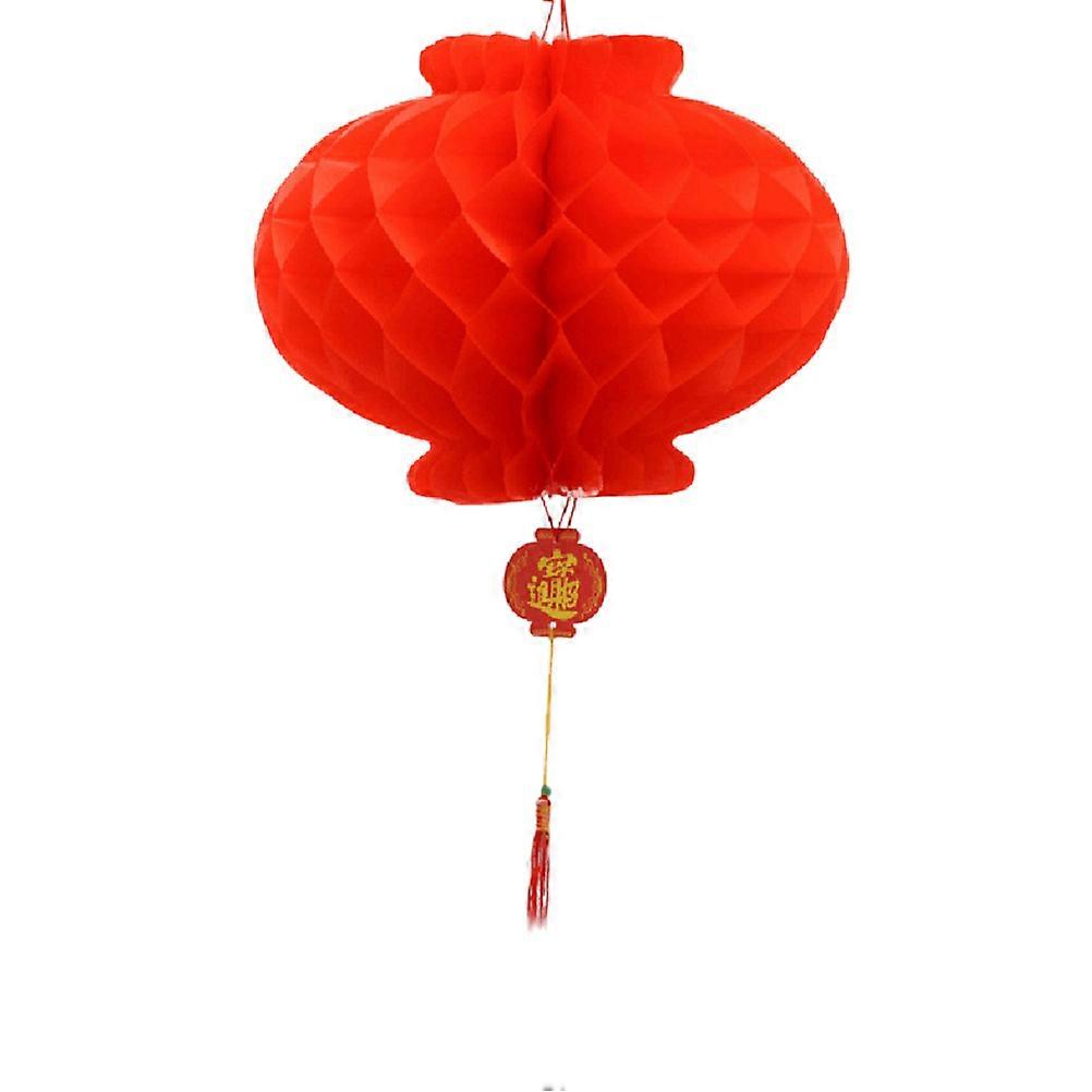 Papercutting Lanterns for Festival Hanging Decoration 50Pcs Red Chinese Style Lanterns
