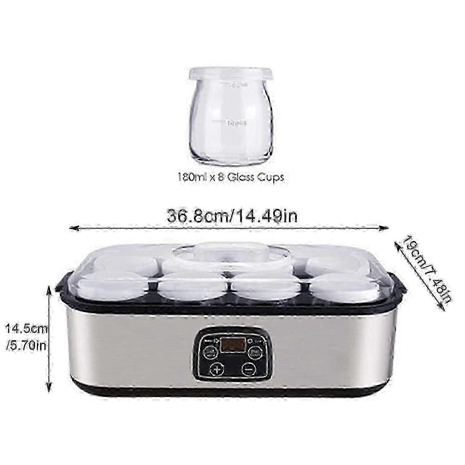 Probiotic Yogurt Maker, Probiotic Yogurt Maker with Adjustable Temperature & Time Control, Yogurt Ja