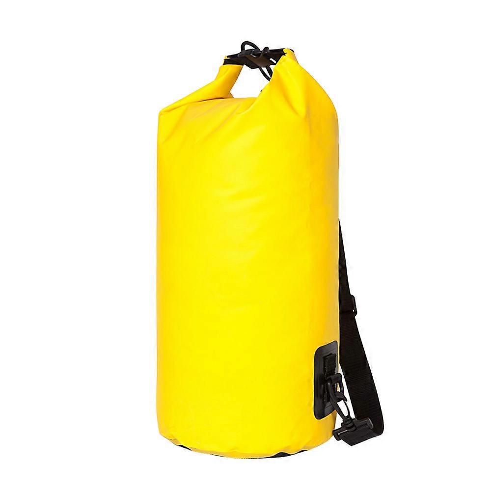 Drifting Waterproof Bag Inflatable Bag for Storage 10L Yellow Boating Rafting