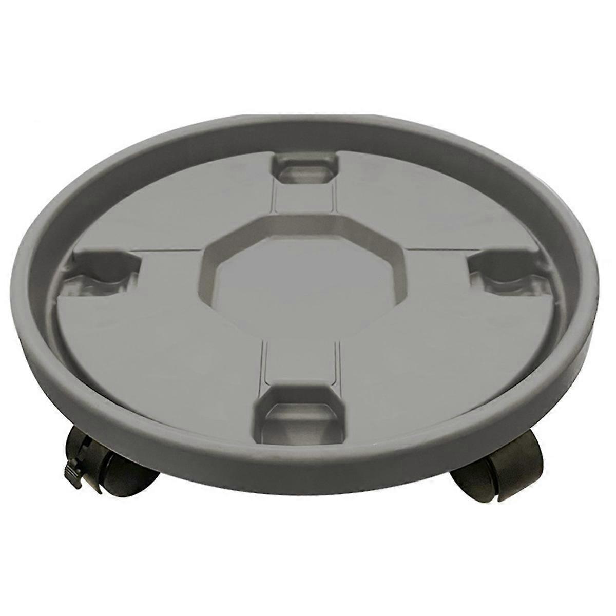 Large Round Flowerpot Tray Heavy Flowerpot Mobile Cart Bracket 36cm