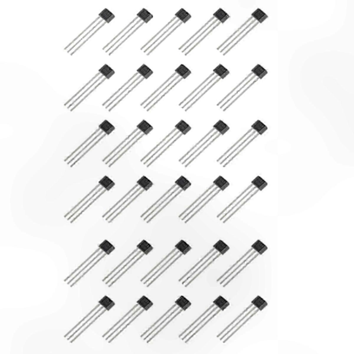 30-Pack Magnetic Detection Components with 3-Pin Hall Effect Sensors