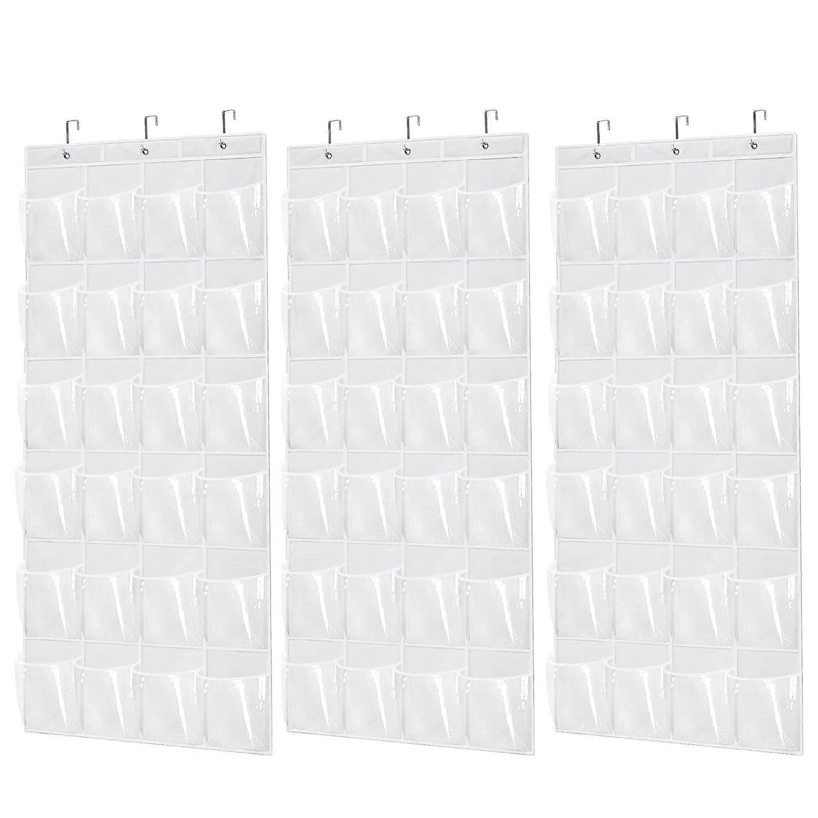 3-Piece Set: Clear Storage Double-Layer Toiletries Door Clear For Rooms