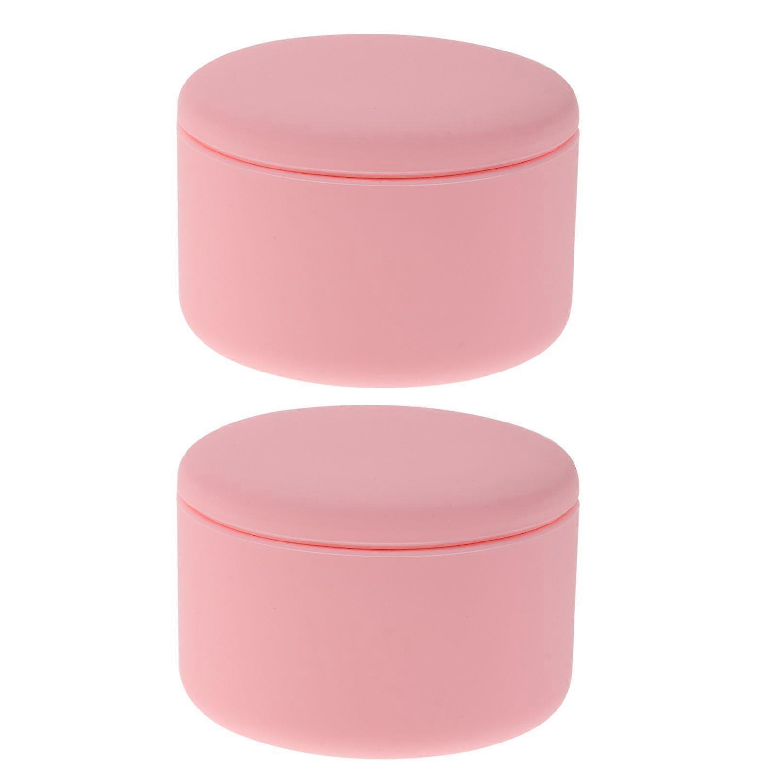 2pcs small travel containers: 60ml Portable Silicone Travel size Containers for Skincare - Leak Proof Makeup Organizer Toiletry Bottles for Creams