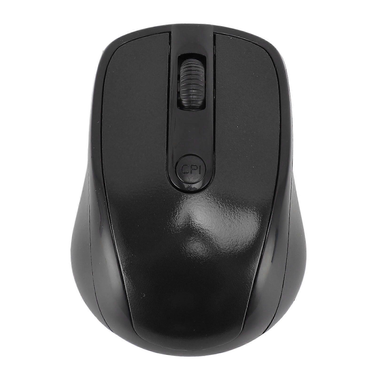 2.4G Wireless Mouse Professional Ergonomic High Sensitivity Wireless Optical Computer Mouse for Notebook PC Laptop Computer Black