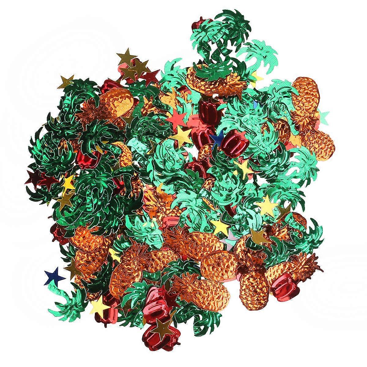 Hawaiian Pineapple Cocnut Tree Confetti for Desk Decoration 15G Pack