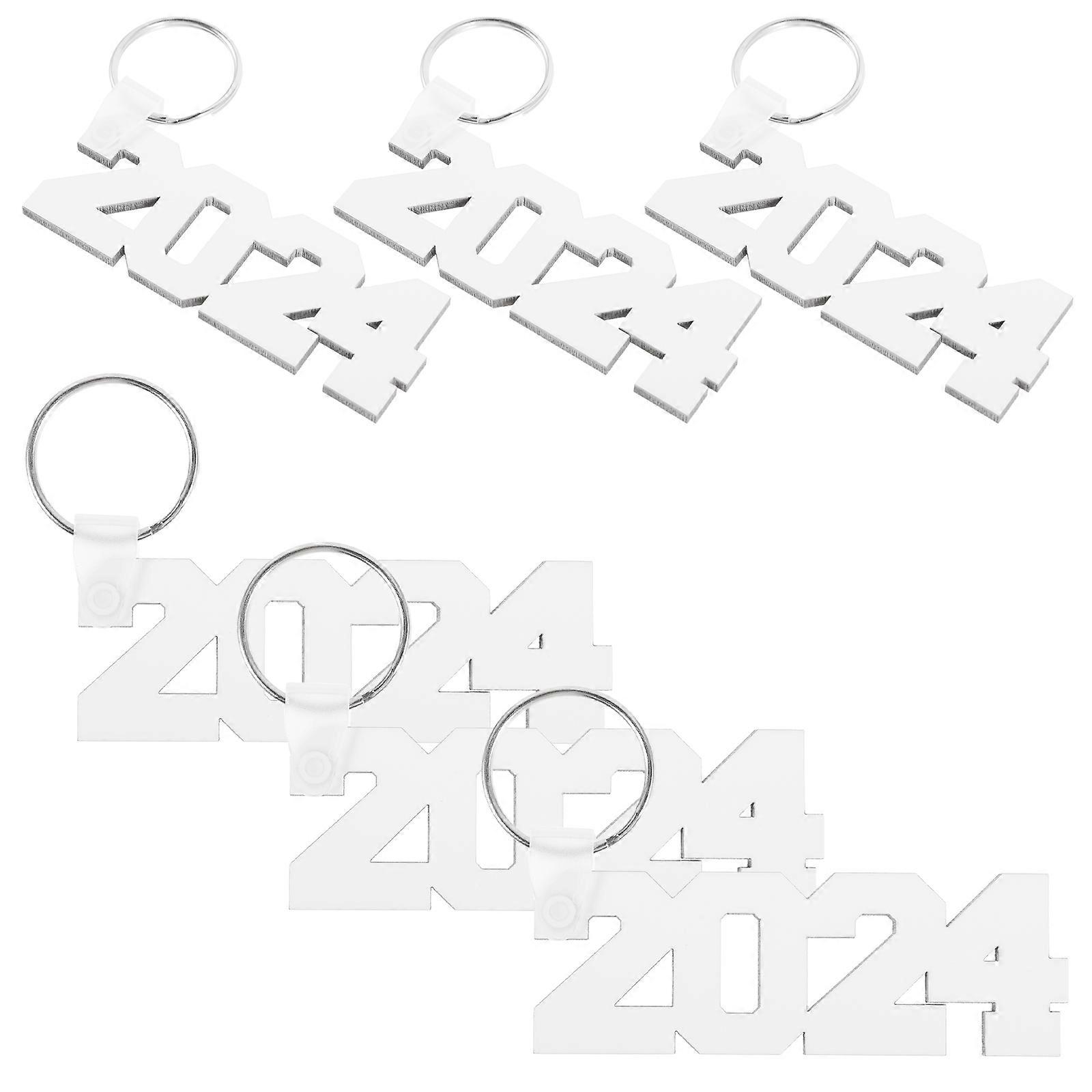 2024 Sign Sublimation Blanks Keychain for DIY Heat Transfer 12Pcs Collection