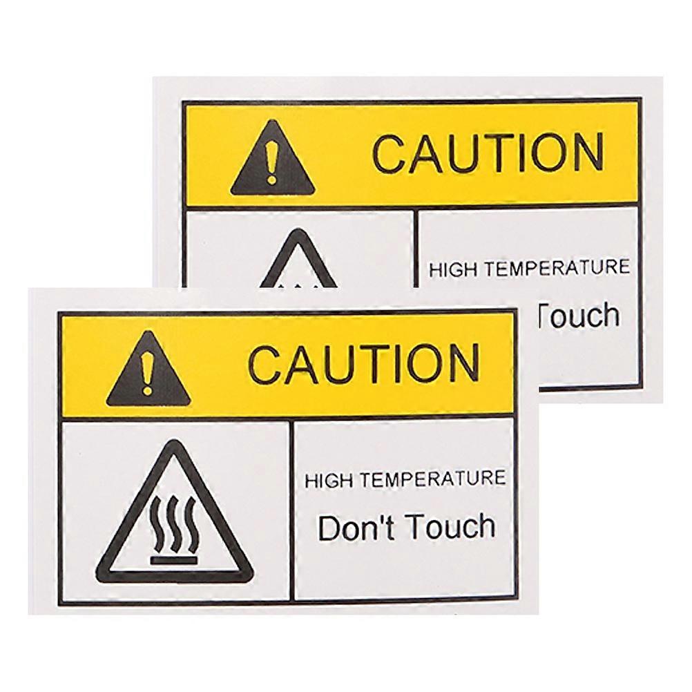 Hot Warning Stickers for Mechanical Safety Adhesive 6 Sheets