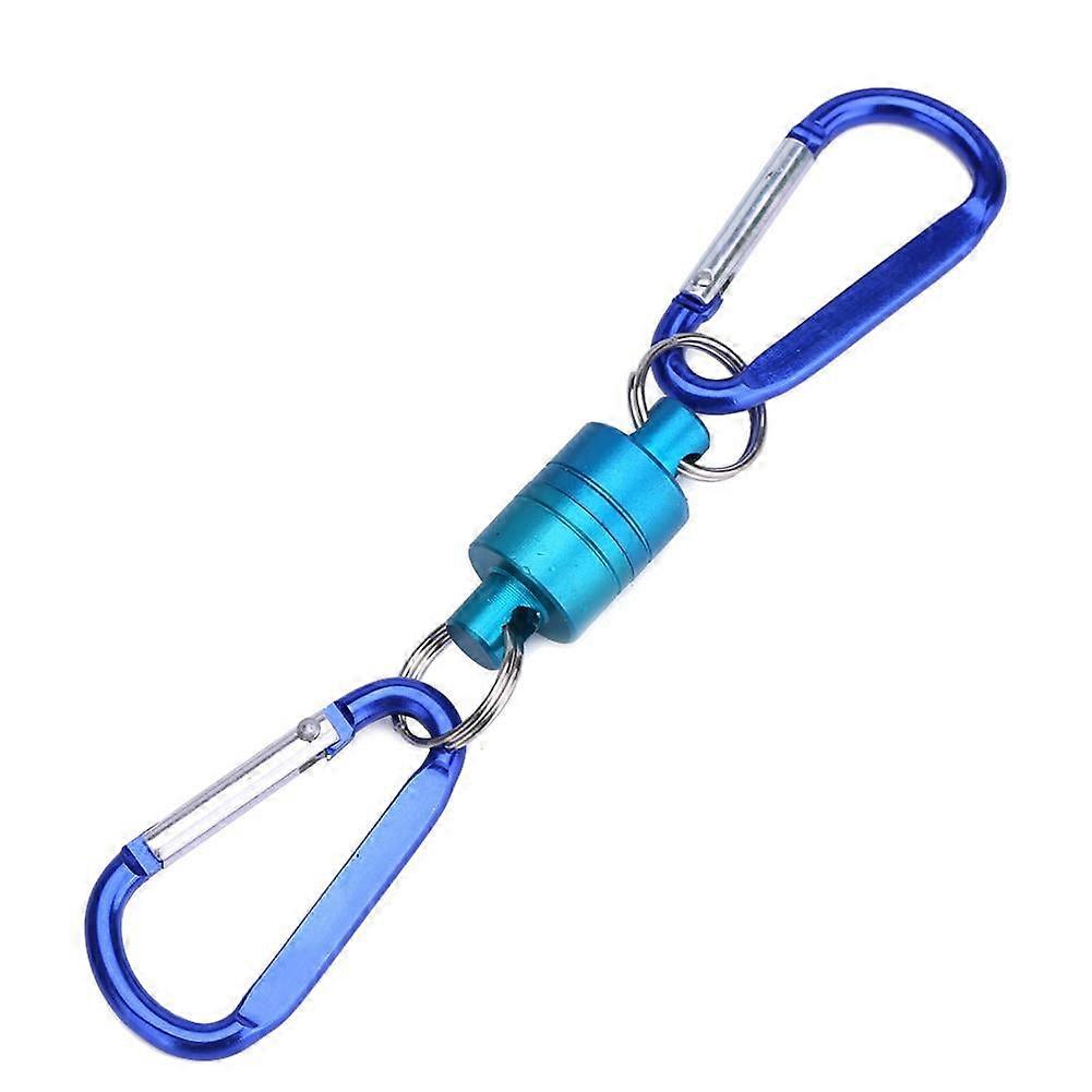 WALFRONT 2 Colors Fly Fishing Release Magnetic Net Release Holder with Aluminium Alloy Hanging Buckle , Release Net, Magnetic Net Release Holder