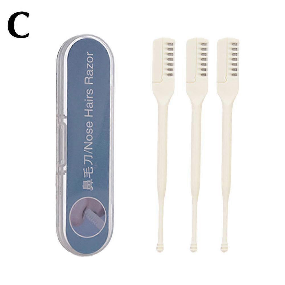 Dual Head Ear and Nose Cleaner Safe Curved Design Full Coverage Comb Protection Steel ABS