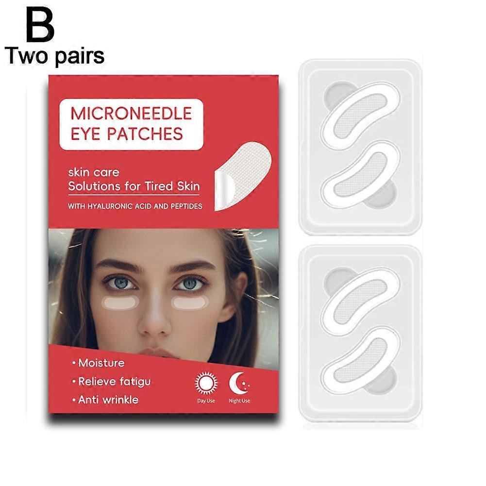 Hyaluronic Acid Microneedle Eye Patches 60 Count Rejuvenating Under Eye Mask For Dark Circles Wrinkles And Fine Lines