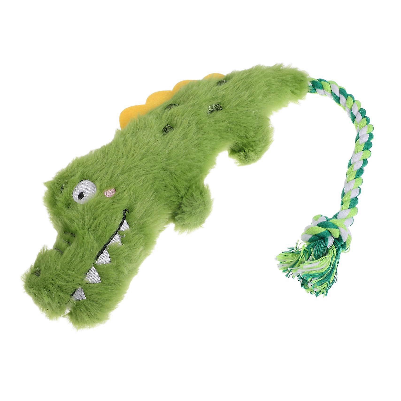 Alligator Plush Squeaky ChewResistant Interactive Puppy Toy For Small To Large Dogs Safe Plush Material Realistic Shape