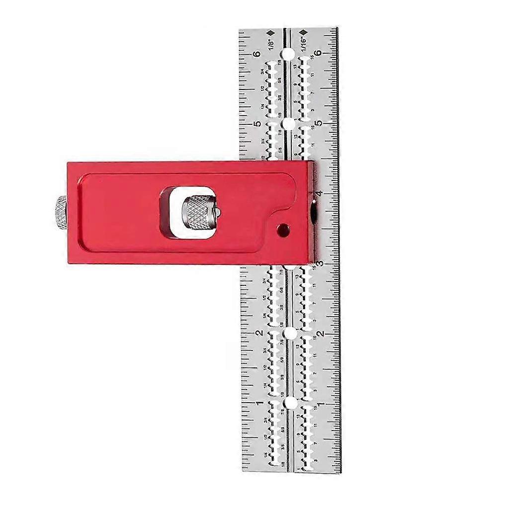 Adjustable Stainless Steel Woodworkers Edge Rule Protractor Angle for Finder Caliper