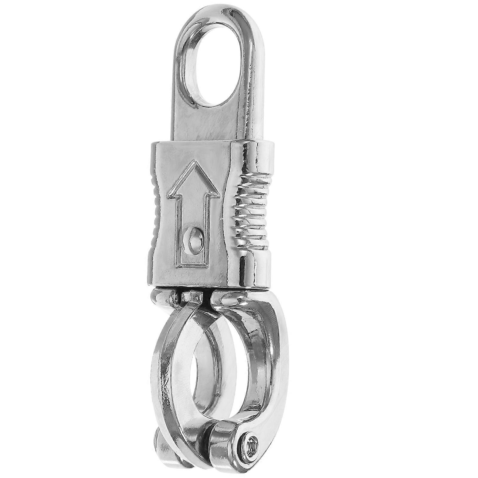 Silver Hook Quick Release Snap Hook for Equestrian 4Pcs Zinc Alloy