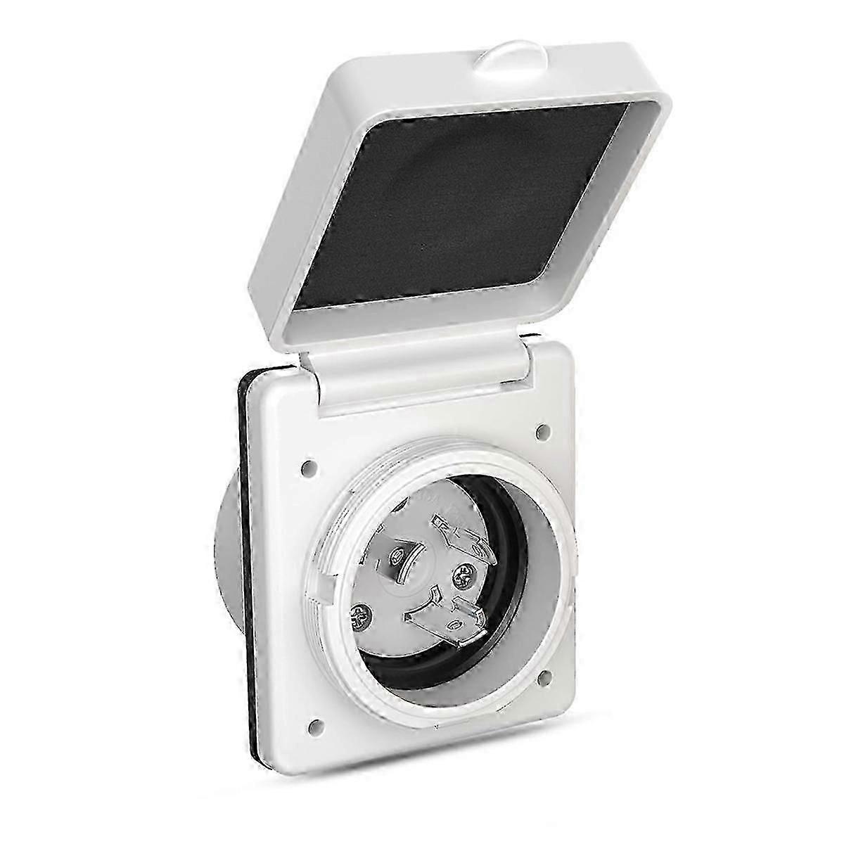 30A RV Plug Twist Lock Inlet,Shore Power Inlet Plug 125V/250V RV Power Receptacle for Marine Boat Tr Edition 0708