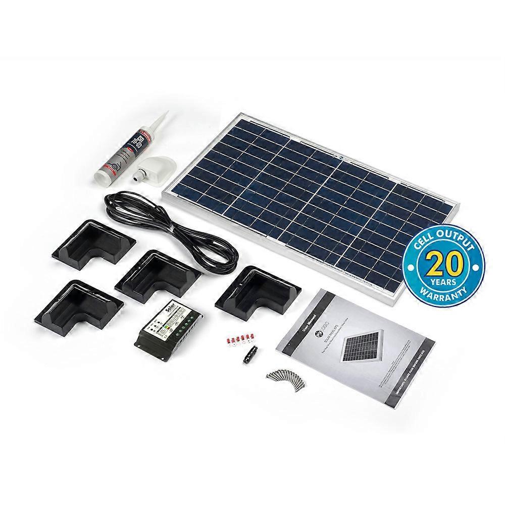 Solar Technology 30w Rigid Solar Panel & Corner Mounts Kit
