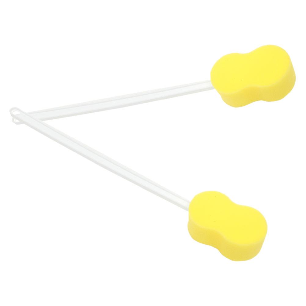 Exfoliating Shower Body Scrubber with Long Handle Sponge 4Pcs