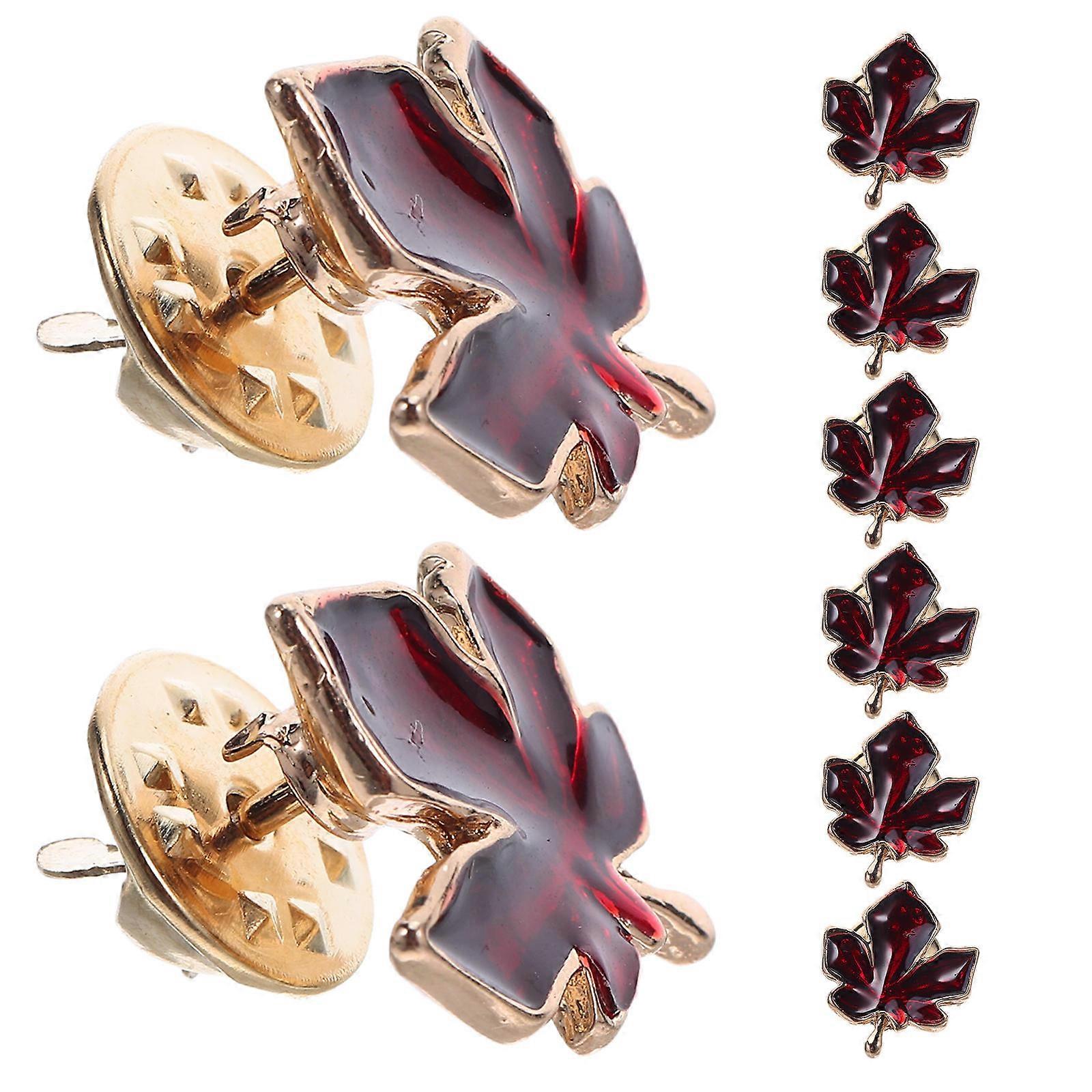 Maple Leaf Pin Red Brooch Pin Canada for Decoration 40Pcs Assortment