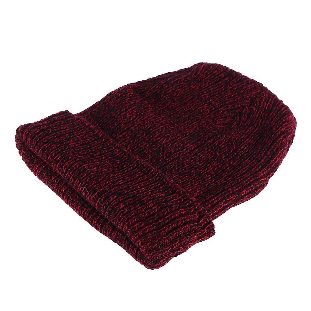 Warm Ski Hat Men Knitted Beanie Caps for Keeping Head Warm 3Pcs
