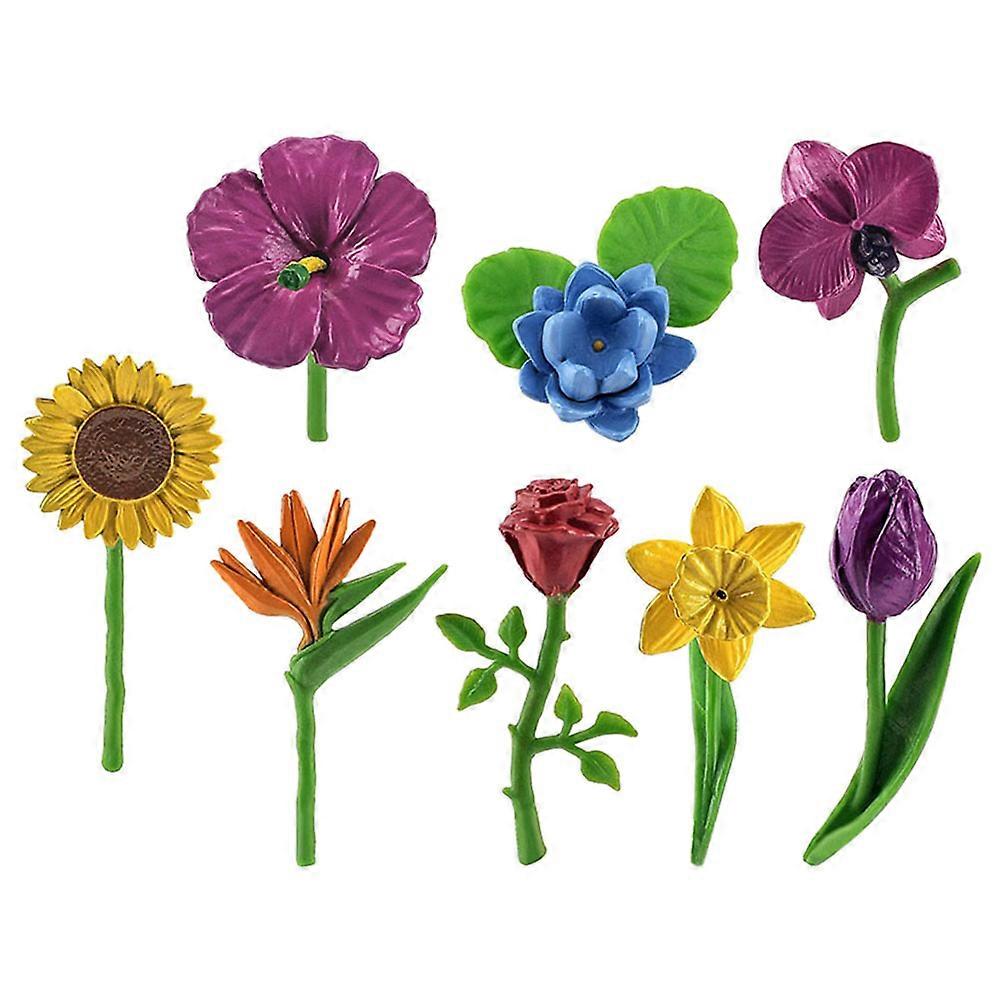 Sand Table Decor Mini Flower Ornaments for DIY Accessories 48Pcs