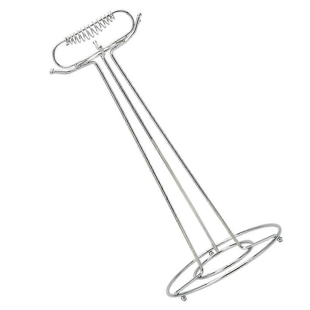 Silver Cookware Organizer for Kitchen Storage Rack with Egg Beater Holder