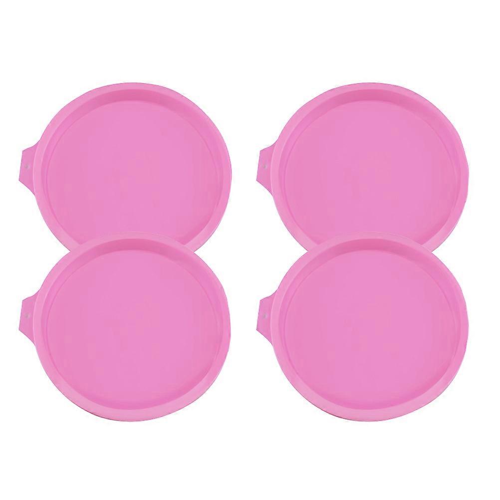 12Pcs Silicone Baking Pan Cake Mold for Rainbow Cake Pink