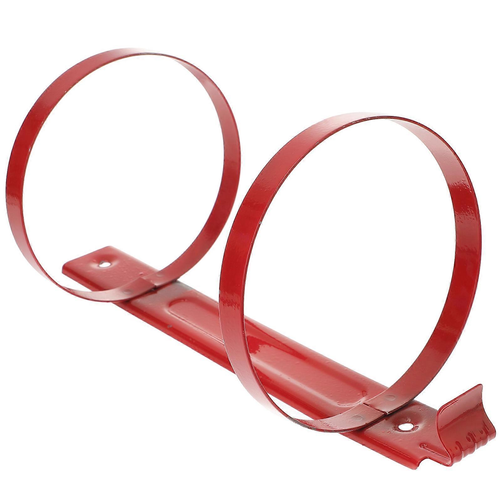 Supporto per estintore da parete per casa, 1 pezzo, in ferro rosso