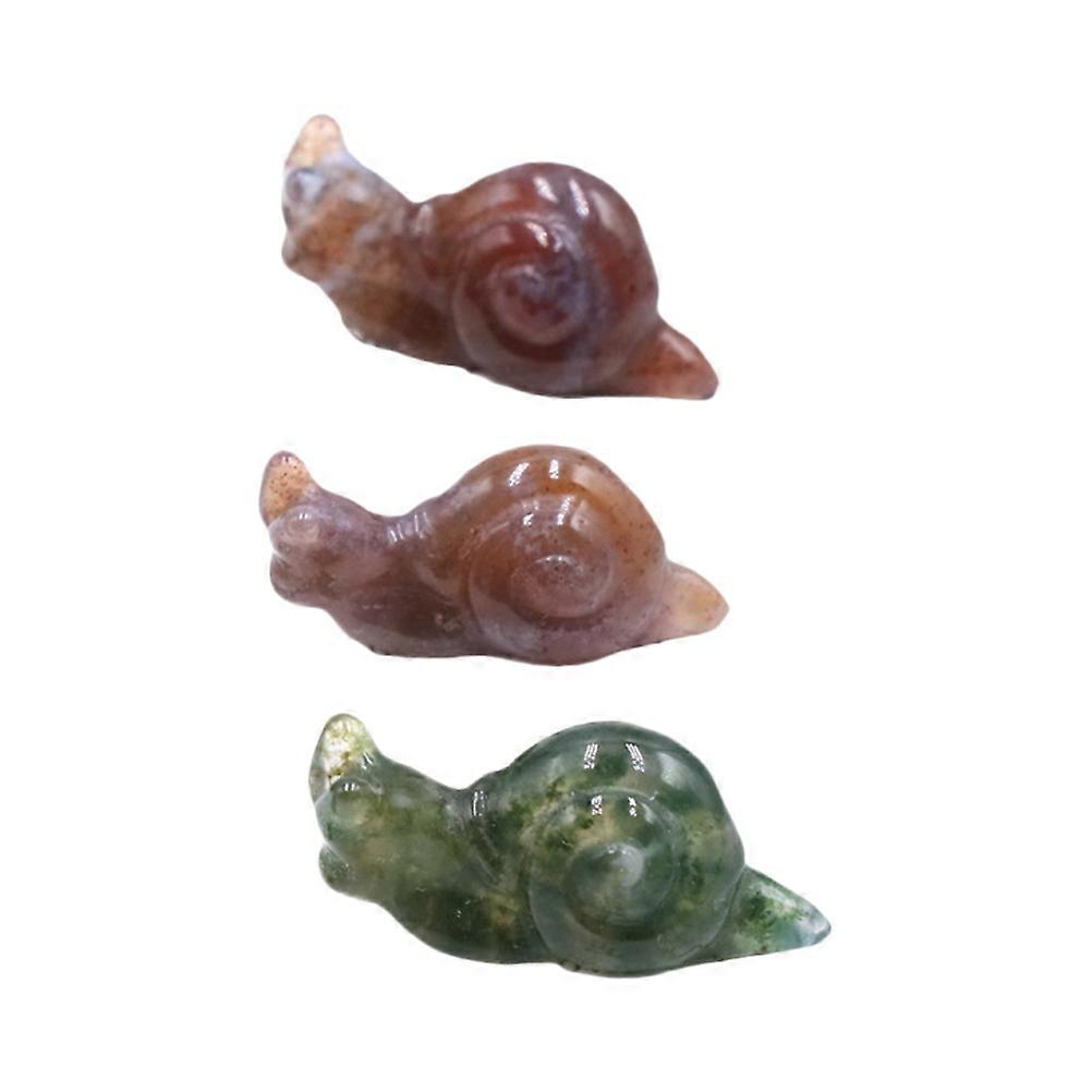 Snail Decor 15Pcs Assorted Color Lightweight Mobility Tiny Snail Home Ornament