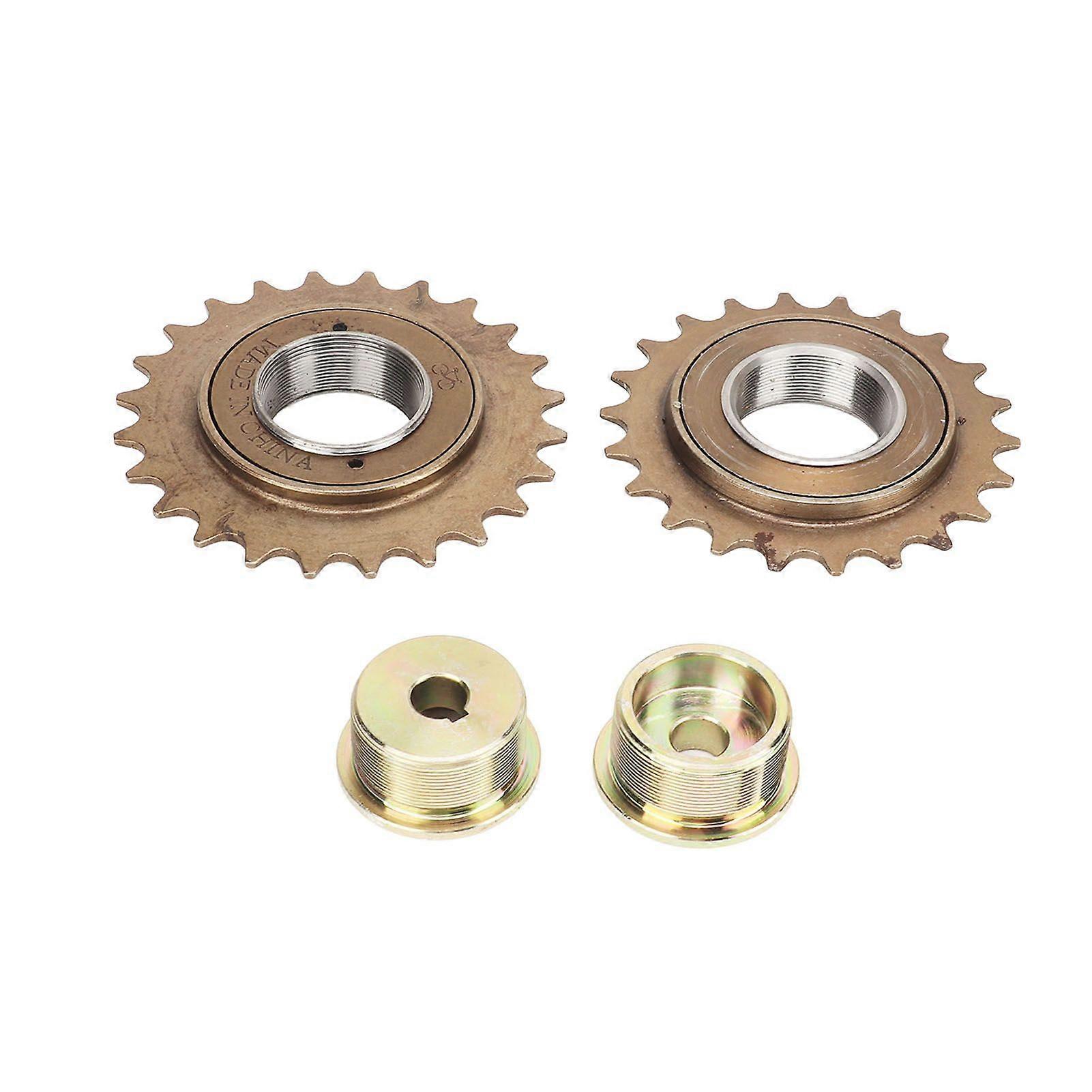 Bike Freewheel Adapter Iron with 22T 24T Freewheel Left Right Drive Freewheel Adapter for Modification