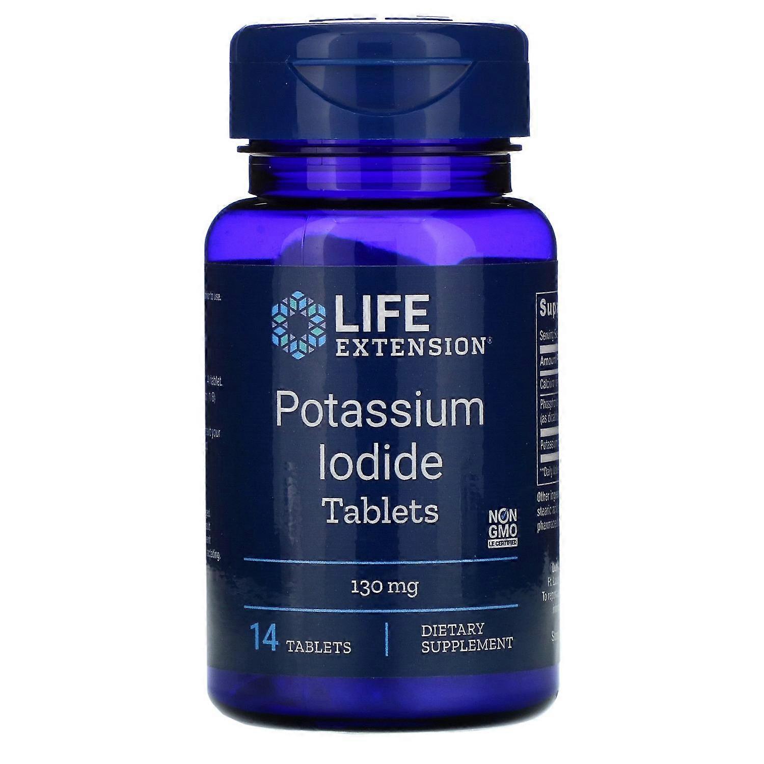 Life Extension, Potassium Iodide Tablets, 130 mg, 14 Tablets