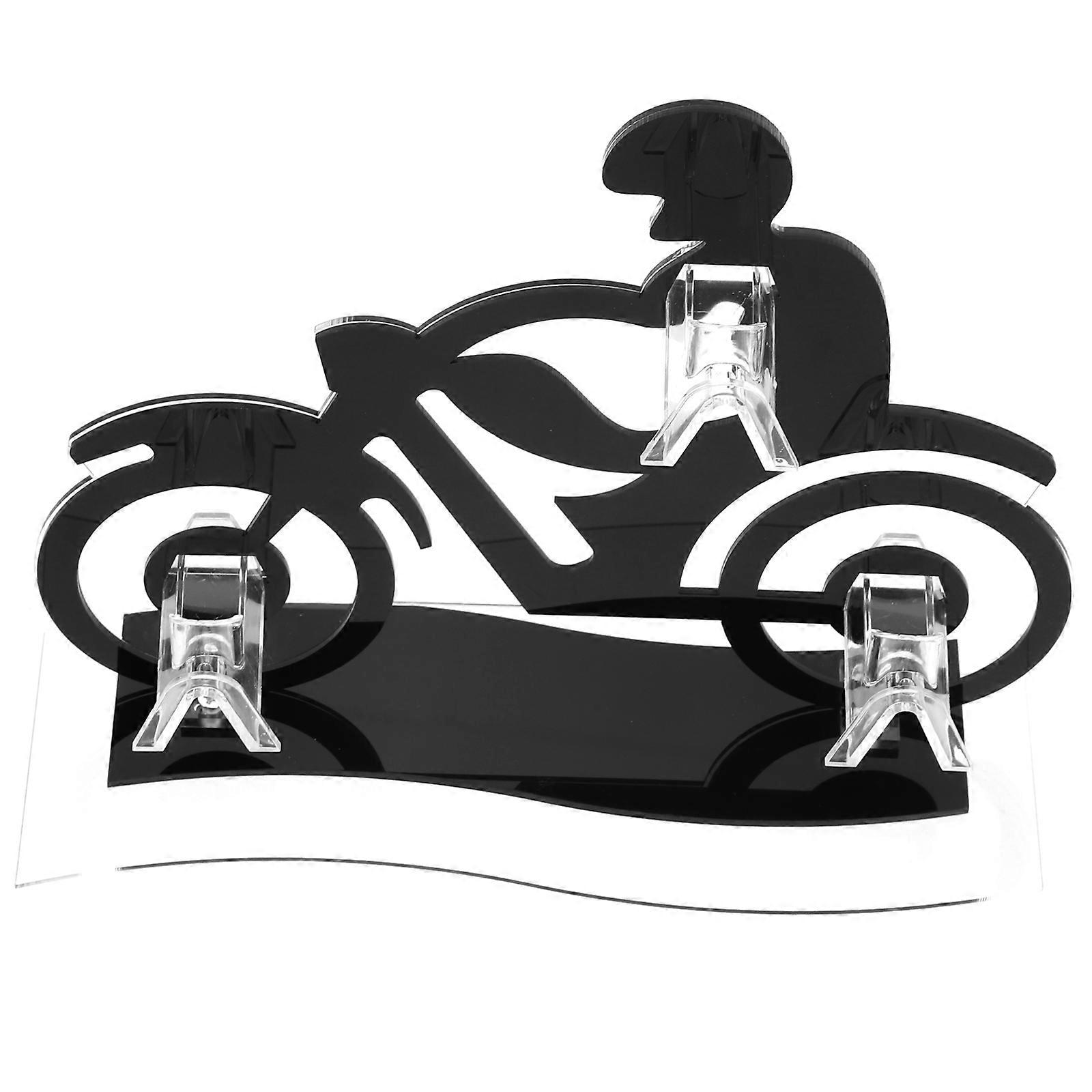 Acrylic Sunglasses Stand Motorcycle Shaped Display Rack 3Pcs Set