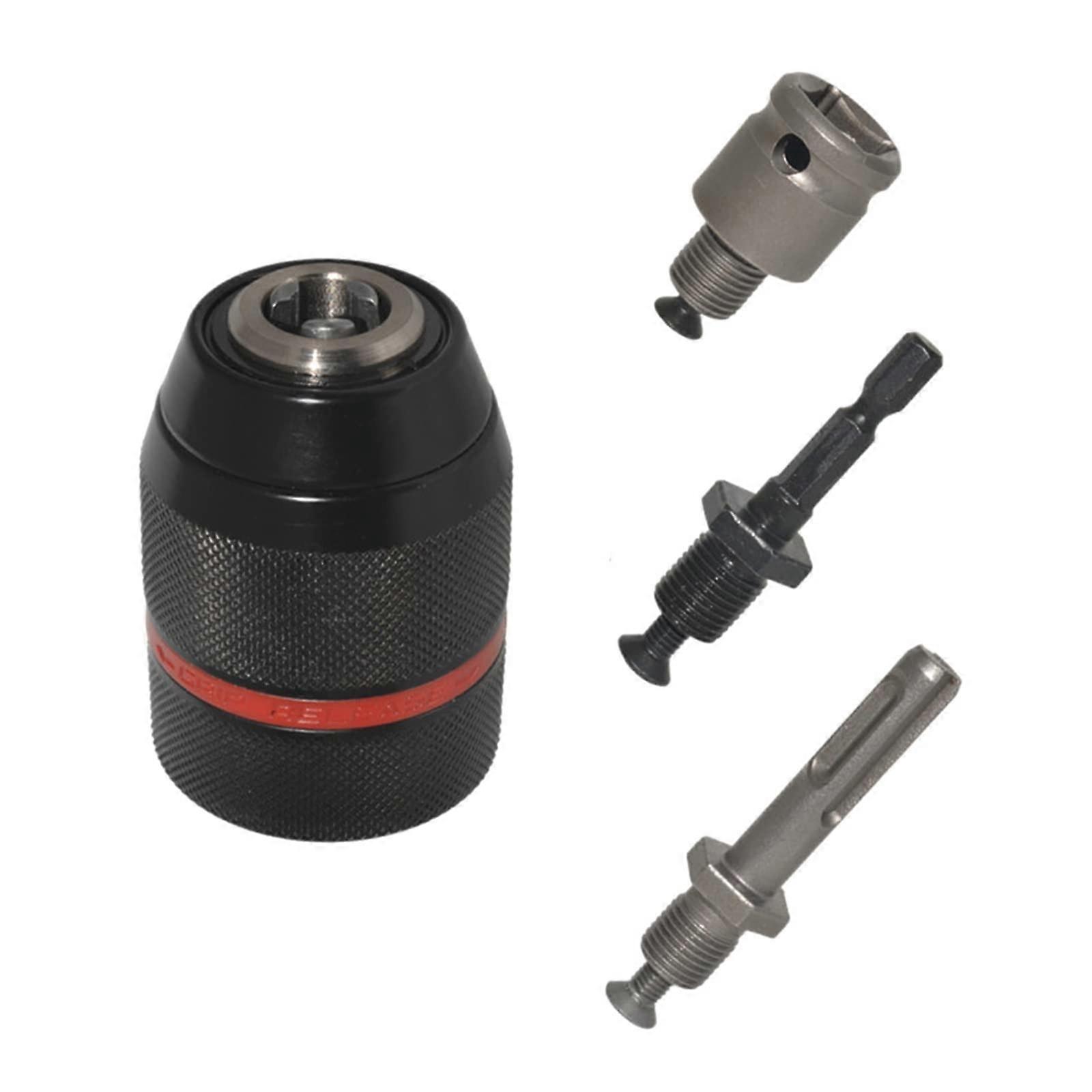 Keyless Drill Chuck Metal Heavy Duty 1.513mm Hex Shank SDS Socket Square Female Adaptor Claw Chuck Converter StyleE