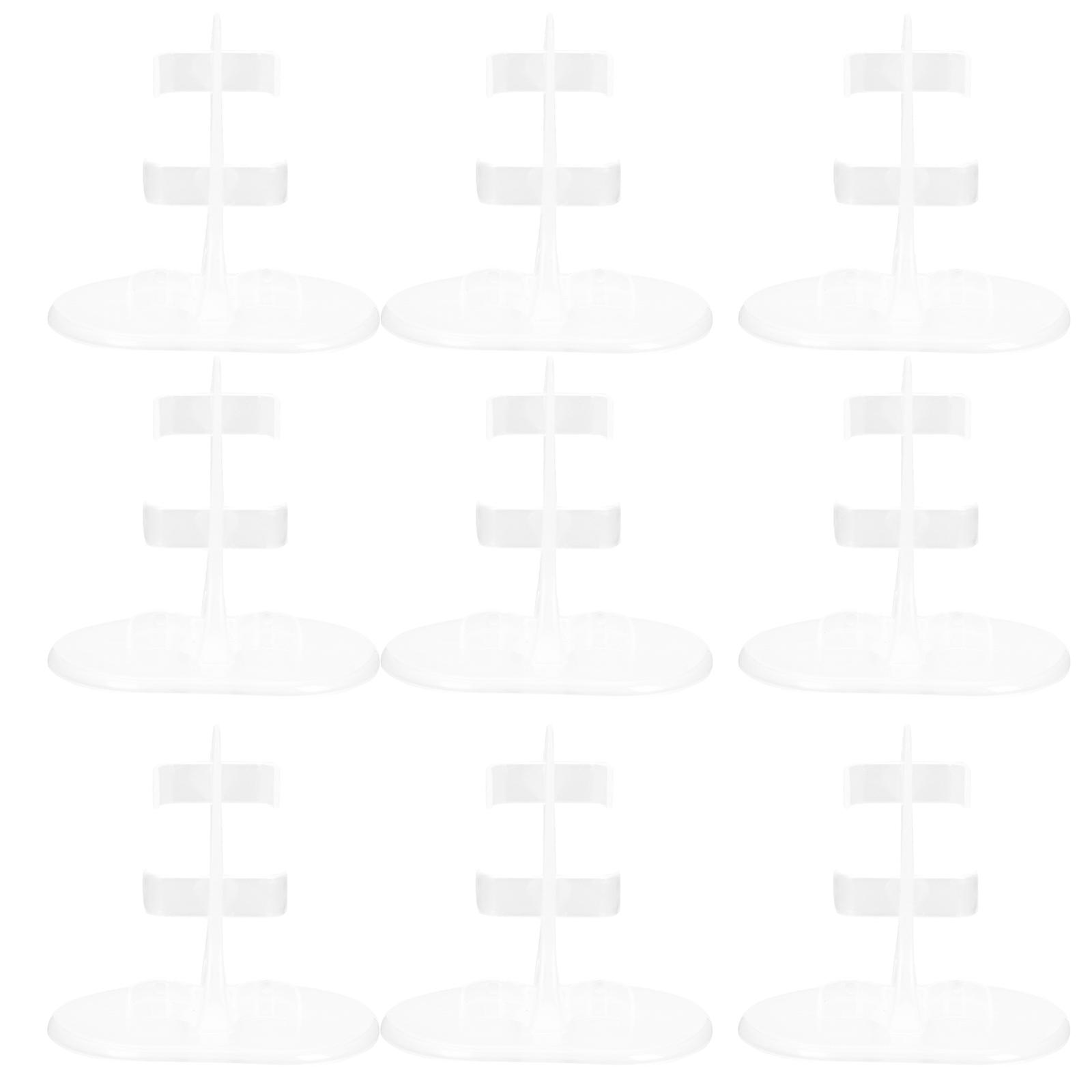Action Figures Stands White Plastic Doll Display Holder for 20Pcs Use
