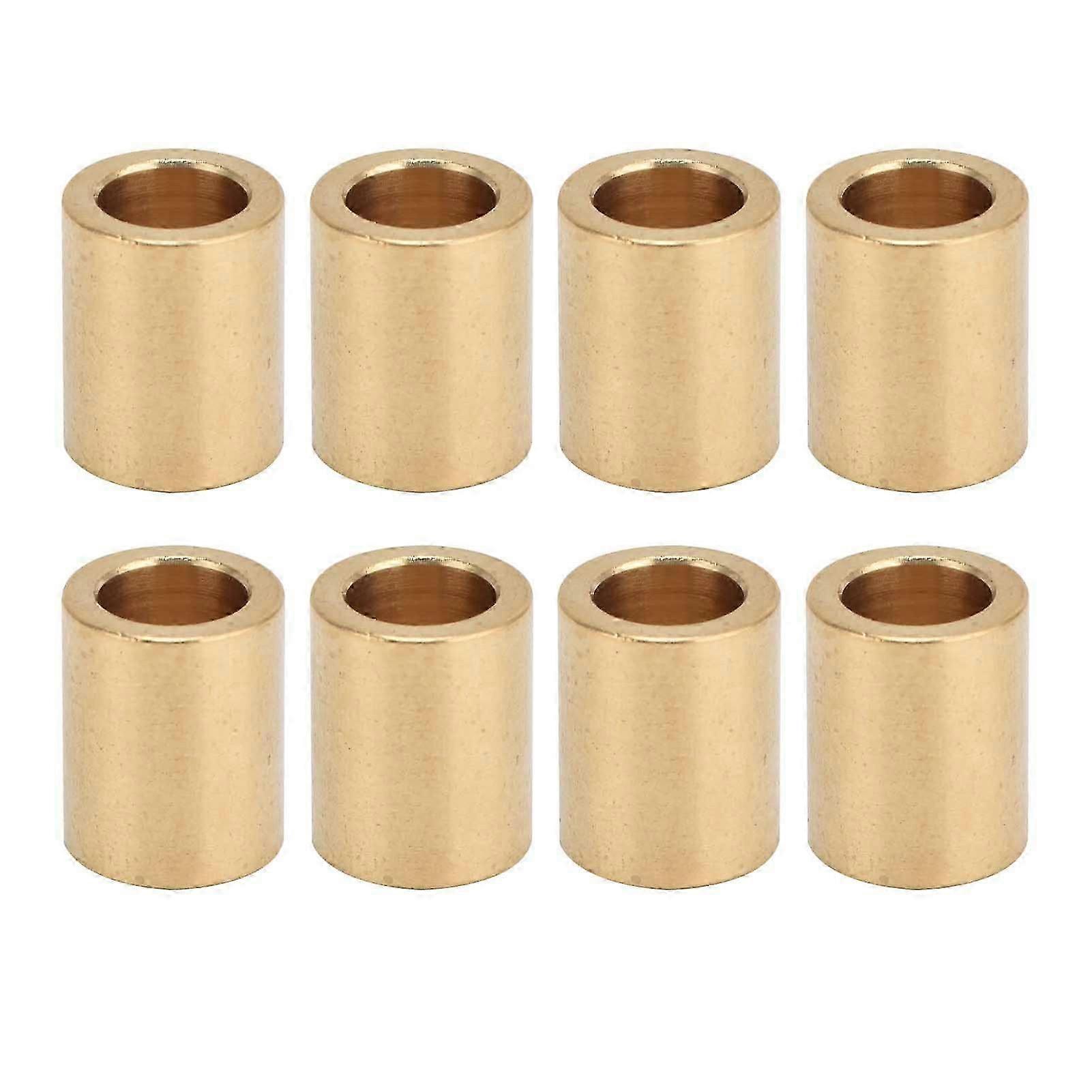 8 Stück selbstschmierende Messinghülse 8 mm Bohrung x 12 mm Außendurchmesser x 15 mm Länge Spezielle Lagerhülse für Messinghülsenschieber